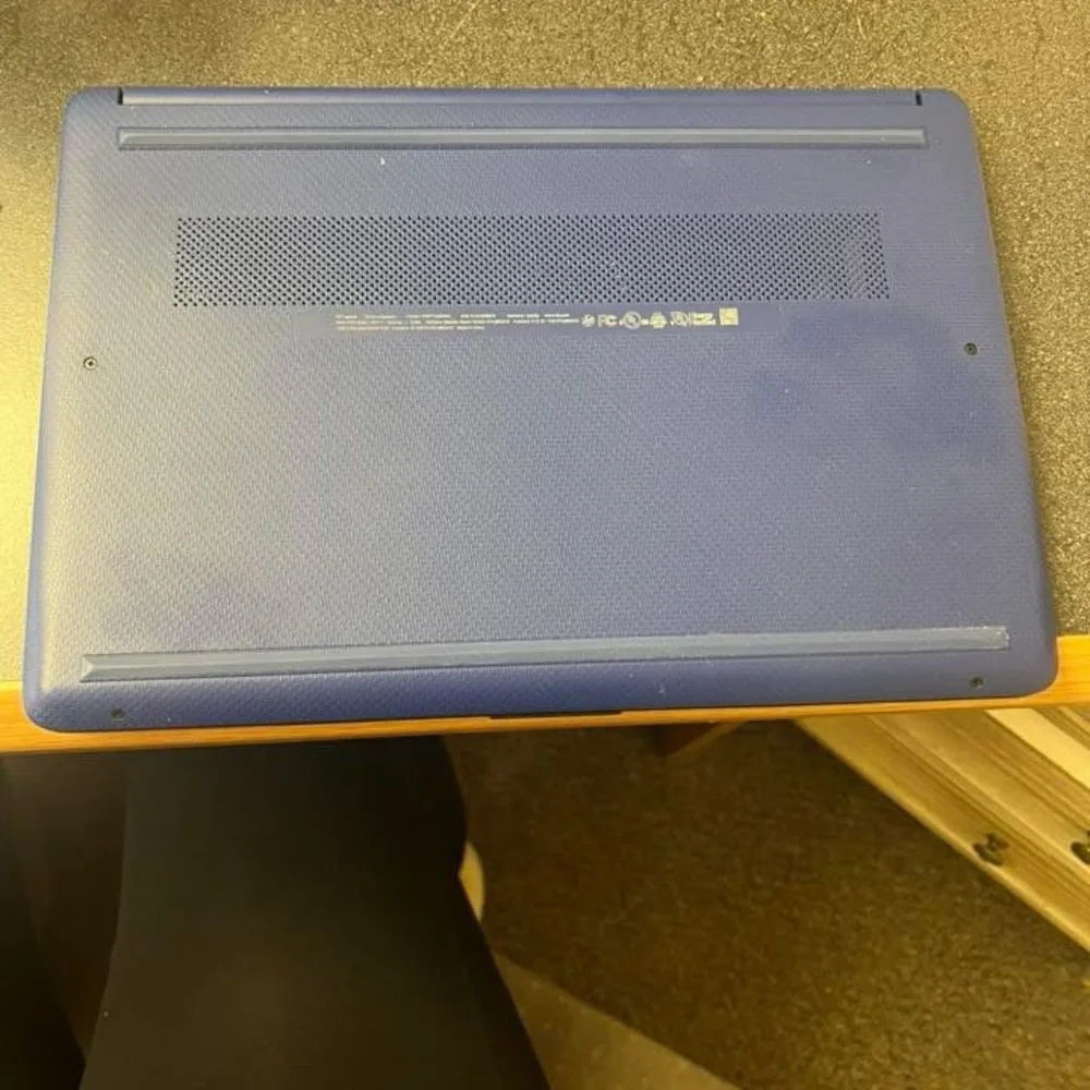 HP Blue Laptop with Intel Processor and Slim Design- touchscreen
